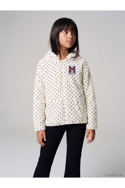 LC Waikiki LCW Kids Ecru My Melody Licensed Girls' Plush Sweatshirt, Featurin...