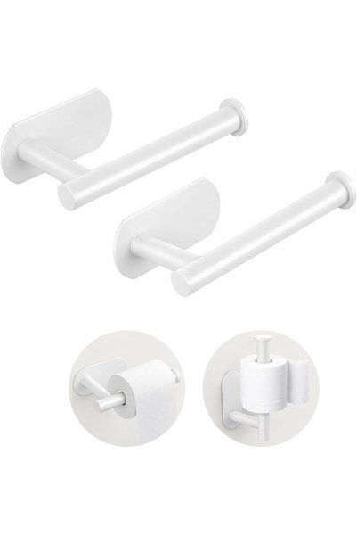 Generic Toilet Paper Holder,Self Adhesive Toilet Paper Holder Wall Mount for ...