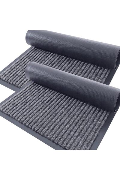 Generic 2 Pack Front Door Mat Indoor Outdoor Entrance, 29.5 x 17 Inch Waterpr...