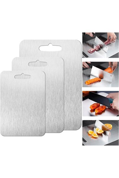 Generic 3 Pcs Titanium Cutting Board, Cutting Boards for Kitchen - Dishwasher...