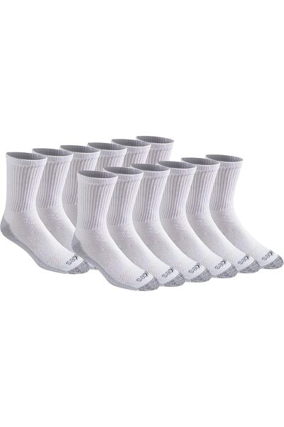 Generic Men's Dri-Tech Essential Moisture Control Crew Socks, Available in M-...