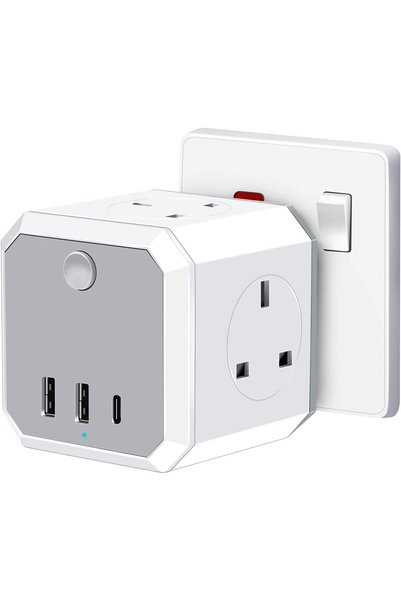 Generic Power Extension Adapter,Yakiter 4 Way Multi Plug Extension 3 USB Cube...