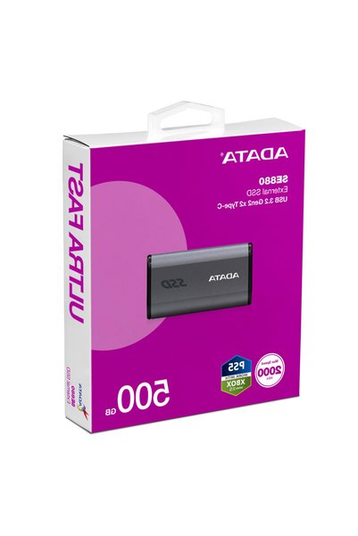 Adata 500GB SE880 Taşınabilir SSD GRİ AELI-SE880-500GCGY
