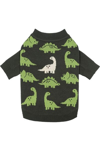 Generic Dinosaur Dog Jacquard Sweater, Knitted Winter Clothes for Small Dogs ...