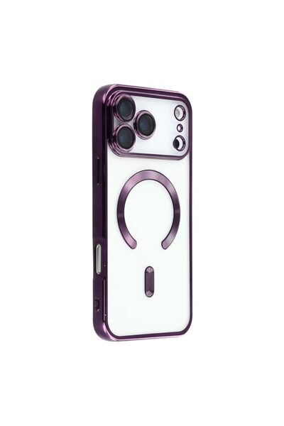 FONIX Husă tip MagSafe compatibilă cu Apple iPhone 17 Pro, placare electropla...
