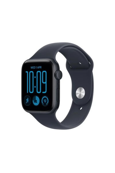 Apple Smartwatch Watch SE 3 GPS, 40mm Carcasă din aluminiu Midnight, Curea sp...