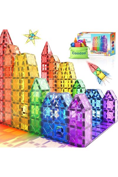 Generic Magnetic Tiles Kids STEM Magnet Blocks Building Toys for Boys and Girls