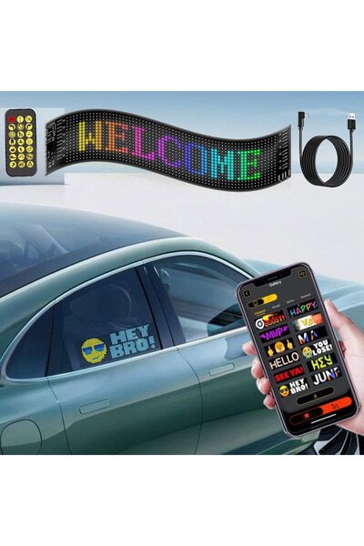 FONIX GlowLine Car – de la FONIX, Panou LED programabil, Moduri animate, Band...