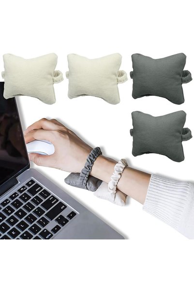 Generic Wearable Mouse Wrist Rest 4 Pcs Soft Cushion Mouse Pad Support for Ke...