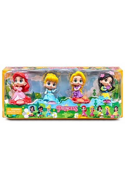 odjas Set 4 Figurine Prințese Disney – Ariel, Cenușăreasa, Rapunzel și Albă c...