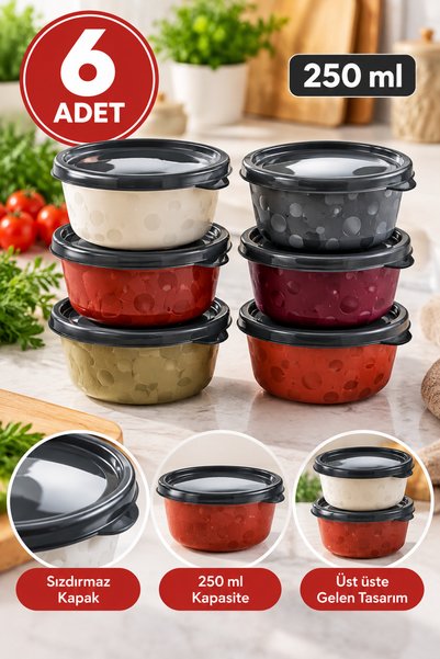 grimorlife 12 Plastic Storage Containers with Airtight Lids, 250 ml Each – As...