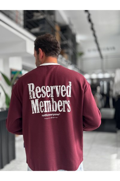 BYBASICMAN Hanorac Bordo Reserved cu croială dreaptă RES-5024