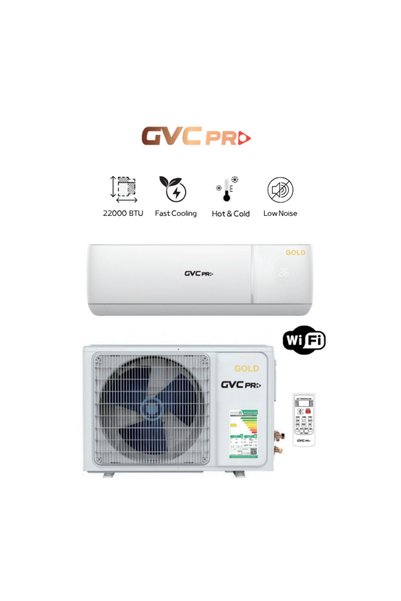 GVC PRO مكيف اسبليت جي في سي برو 22000 وحدة حار بارد واي فاي - GVCN-24HC/WI GOLD