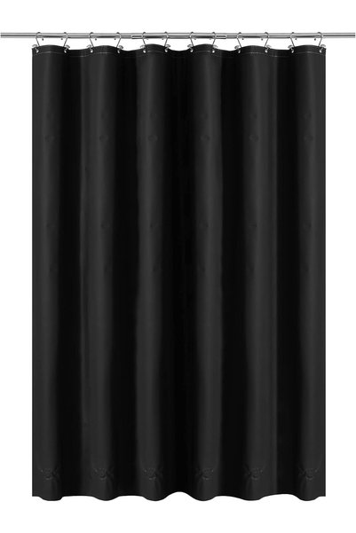 Generic Black Shower Curtain Liner with 6 Magnets - Waterproof Heavy Duty PEV...