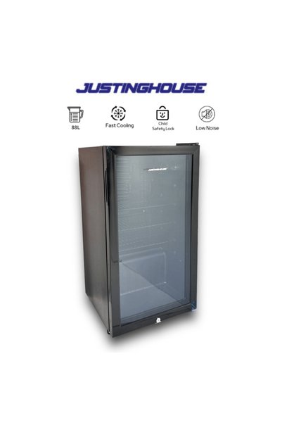 JUSTINGHOUSE ثلاجة باب واحد زجاج جستنغ هاوس 88 لتر - JSSW-95