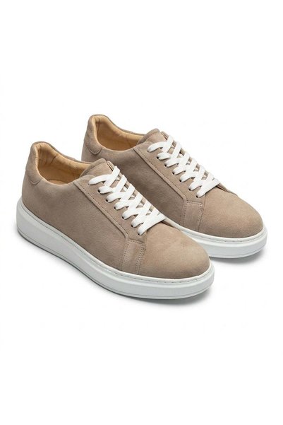 PaulStyle Adidasi barbati din piele naturală, M-112, bej-velur tMax