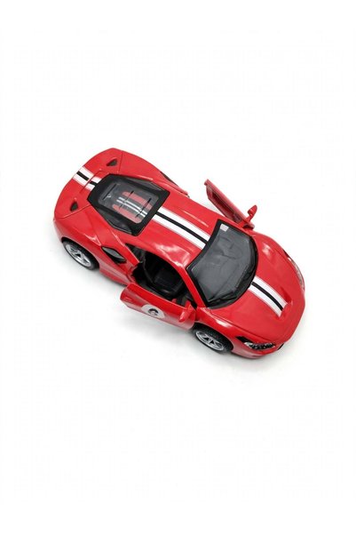 CRN Mini Toy Car with a Red Stripe, 1 PIECE (12 CM x 4.5 CM) PULL-BACK, HIGH-...