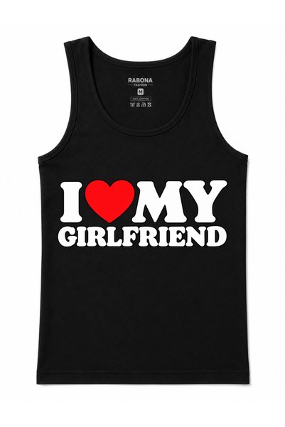 Rabona Fashion I Love My Girlfriend – Detailed Retro Typography "I Love My Gi...