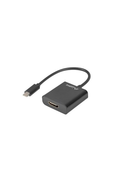 Lanberg Adaptor USB CM - HDMI F 15cm negru