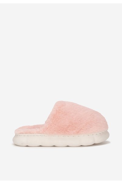 B T Shoes Papuci de casa pufosi Raelin roz