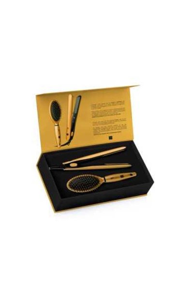 LABOR PRO Set cadou LOVELY: placa + perie par - AURIU REGAL
