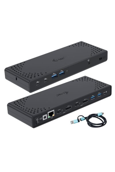 iTec Stație de andocare USB 3.0 / USB-C / Thunderbolt 3 Ecran dublu Gen2 + Al...