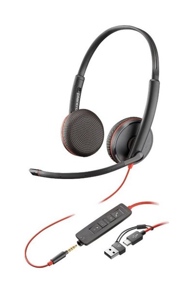 Poly Blackwire 3225 Căști USB-C/A + 3,5mm 8X229A