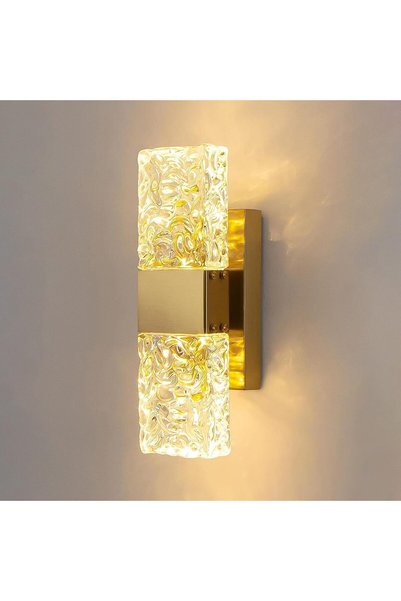 Generic Golden wall lamp, modern crystal wall lamp, (31cm/12.2 inches high * ...