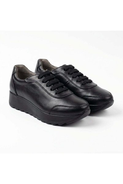 PaulStyle Adidasi dama negri, piele naturala, Villa-Prn