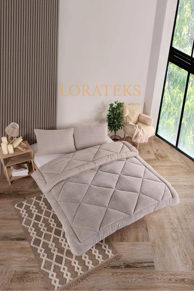 Lorateks Set de plapumă de lux Elisa Wellsoft pentru pat dublu, cu două fețe ...
