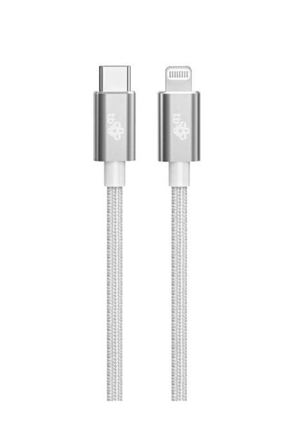 TB Cablu Lightning MFi - USB C argintiu 1m