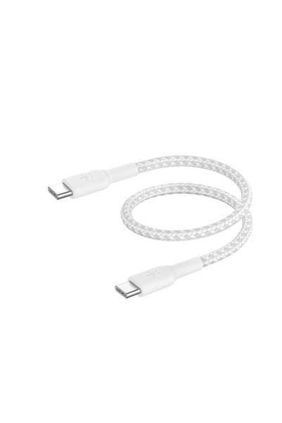Generic كابل BoostCharge (0.5 قدم) مجدول من نوع USB-C إلى USB-C لهواتف آيفون ...