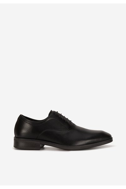 B T Shoes Κομψά ανδρικά παπούτσια Dean μαύρα δερμάτινα