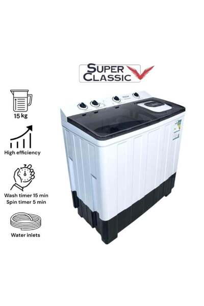 SUPER CLASSIC Super classic 15kg twin tub washing machine - spwm-150