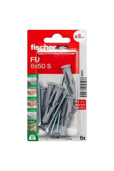 Fischer 084327 FU 8 x 50 S K NV Dovleac universal 50 mm 1 set 084327
