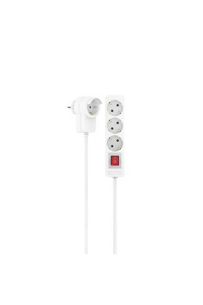 Hama 00223081 Prelungitor (+ întrerupător) Conector PG alb 1 buc. 00223081