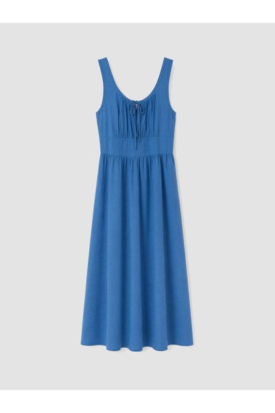 LC Waikiki LCW Comfort Blue Poplin Sheath Dress—Exclusive to ALITA CITY