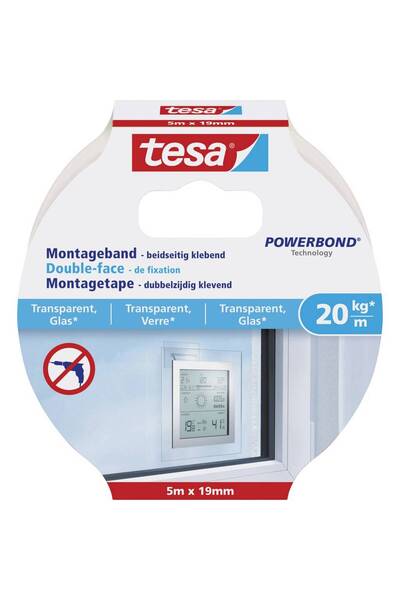 Tesa GLASS 77741-00000-00 Bandă industrială tesa ®   Powerbond Transpa 77741-...