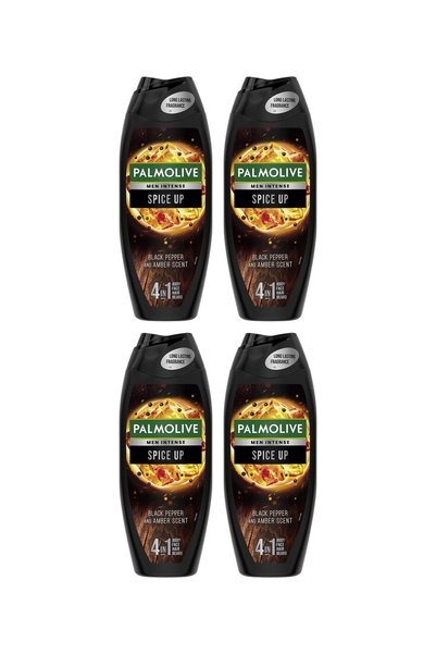 Palmolive 4x PACK Gel de dus pentru barbati 4 in 1 Men Intense Spice Up, 500 ml