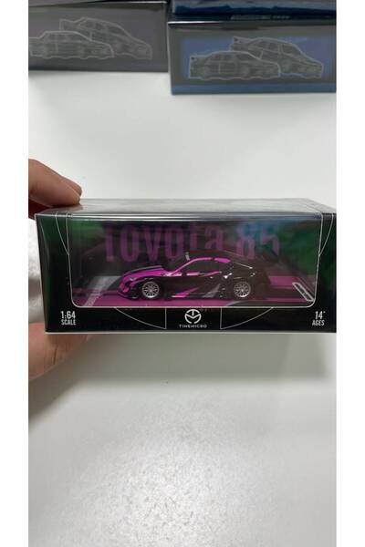Timemicro Time Micro Toyota GT86 Black and Pink Racing Design 1:64 Metal Mode...