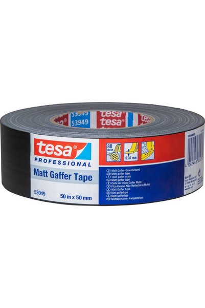 Tesa 53949-00000-02 Bandă textilă tesa ®   Bandă adezivă Gaffer neagră (L x l...