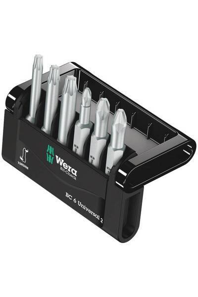 wera Bit-Check 6 V Universal 1 05056478001 Set de biți 6 piese cu cap pătrat ...