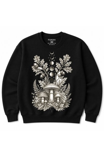 Rabona Fashion Mystic Forest – Φούτερ σε στυλ vintage με θέμα τις φάσεις της ...