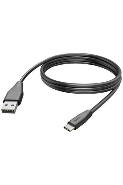 Hama Cablu de încărcare USB, USB 2.0, mufă USB-A, USB-C ®   Ștecher 3.00 m Ne...
