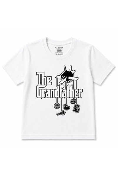 Rabona Fashion The Grandfather – Retro-Style Kids' T-Shirt with Puppet String...