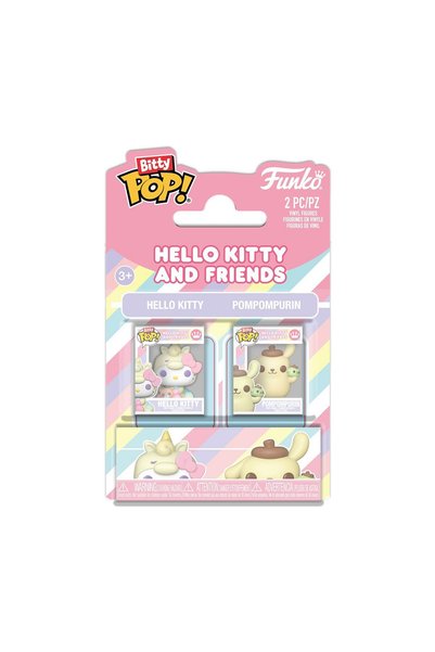 Funko Bitty Pop! Pachet de 2: Figurine din vinil Sanrio - Hello Kitty și Pomp...