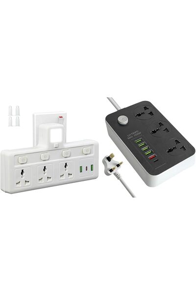 GENERAL SKY-TOUCH Multi Plug Extension Socket with + Power Strips Extension C...