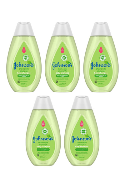 Johnson & Johnson 5x PACHET Șampon pentru bebeluși cu mușețel, hipoalergenic,...