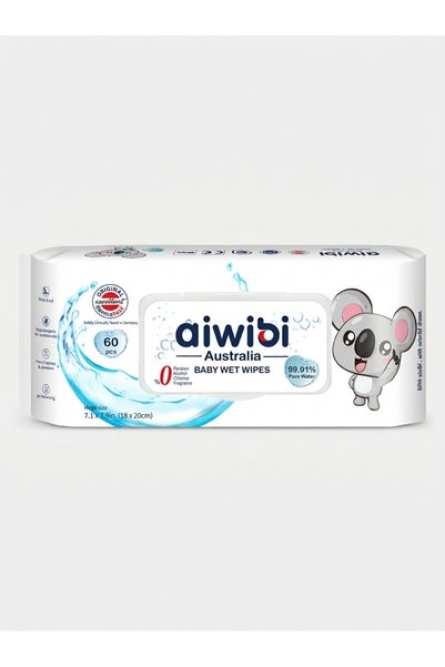 Aiwibi Australia baby wet wipes - 60pcs