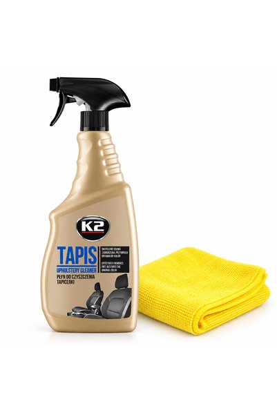 K2 Set soluție curățare tapițerie auto Tapis 750 ml + lavetă din microfibră
